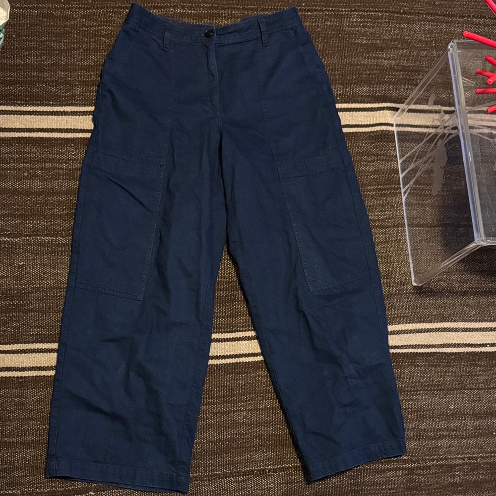 Women's Navy Wide Leg Pants